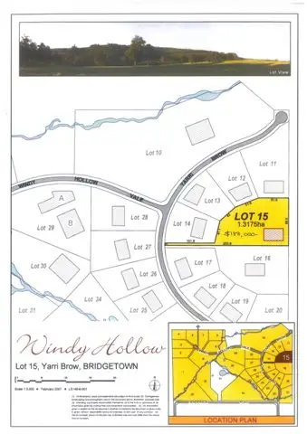 Main view of Homely land listing, 15 Yarri Brow Windy Hollow, Bridgetown WA 6255