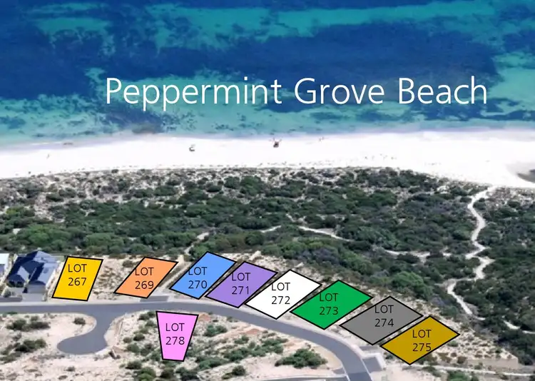 Main view of Homely land listing, Lot 278 Peppermint Grove Tce, Peppermint Grove Beach WA 6271