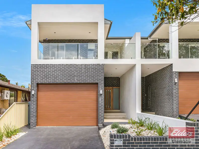 Main view of Homely semi-detached listing, 136A Maiden Street, Greenacre NSW 2190