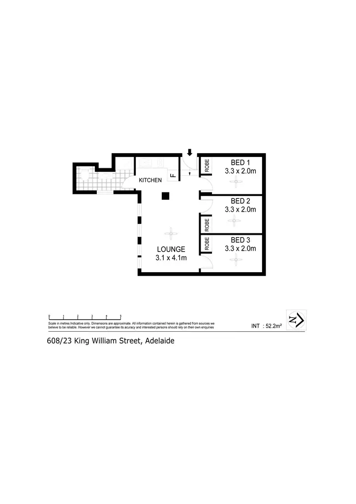 Seventh view of Homely apartment listing, 608/23 King William Street, Adelaide SA 5000