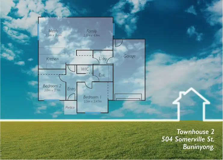 Second view of Homely townhouse listing, Unit 2/504 Somerville Street, Buninyong VIC 3357