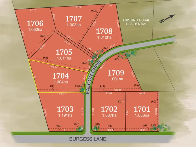 Main view of Homely land listing, Lot 1704 Falcon Drive, Tamworth NSW 2340
