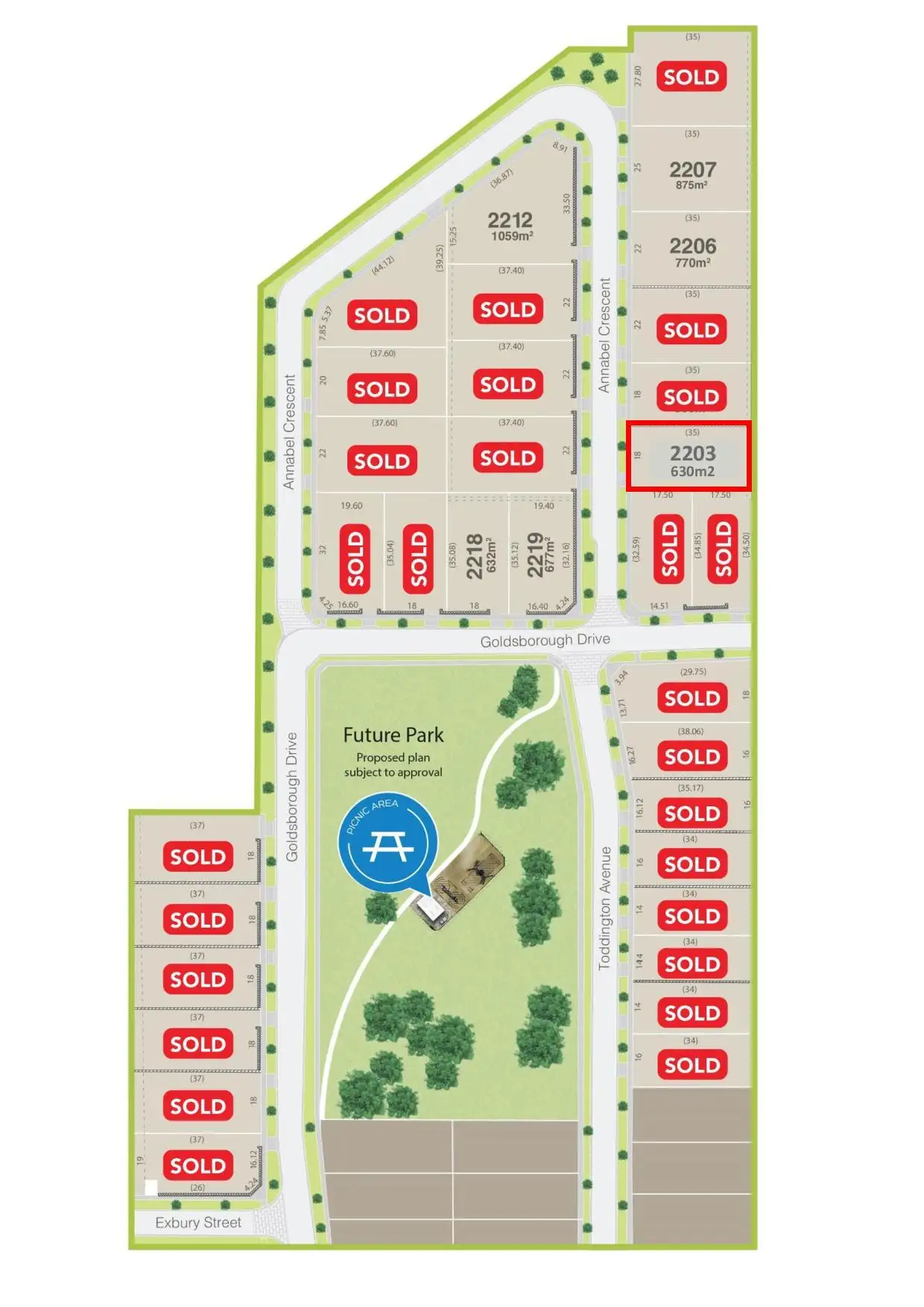 Main view of Homely land listing, Lot 2203 Annabel Crescent, Officer VIC 3809