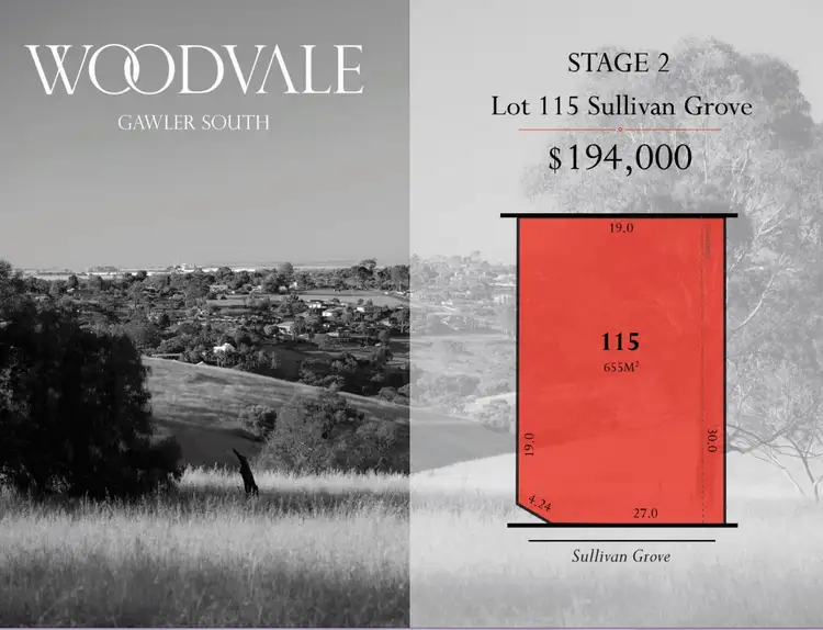 Main view of Homely land listing, Lot 115 Sullivan Grove, Gawler South SA 5118