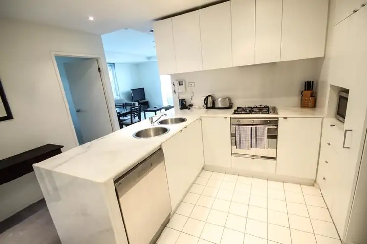 Second view of Homely apartment listing, 1611/620 Collins Street, Melbourne VIC 3000
