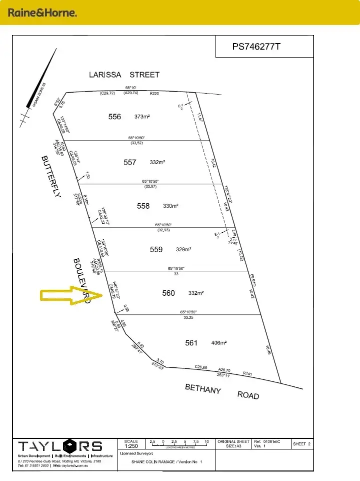 Main view of Homely land listing, 560 BUTTERFLY BOULAVARD, Tarneit VIC 3029
