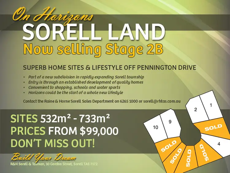 Main view of Homely land listing, Lot 4 On Horizons, Sorell TAS 7172