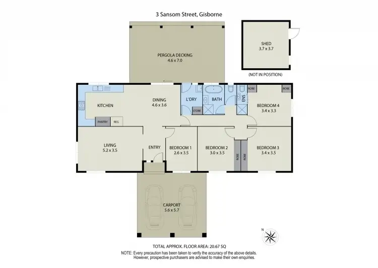 Seventh view of Homely house listing, 3 Sansom Street, Gisborne VIC 3437