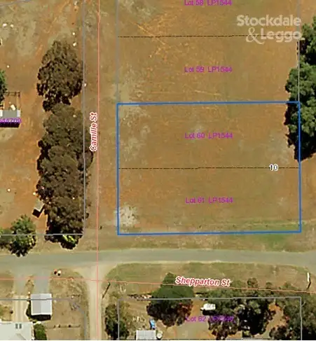 Main view of Homely land listing, Lot 60 & 61 Baldock Street, Dookie VIC 3646