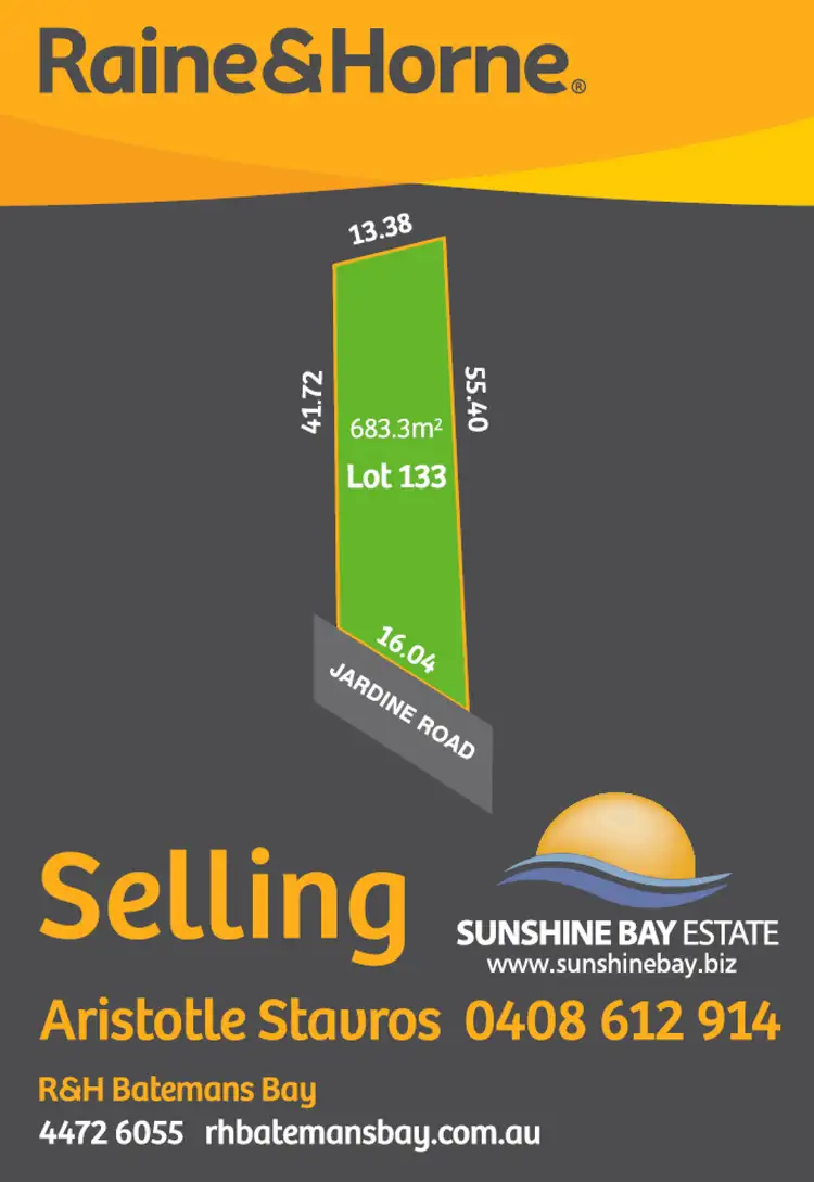 Second view of Homely land listing, Lot 133 Jardine Road, Sunshine Bay NSW 2536