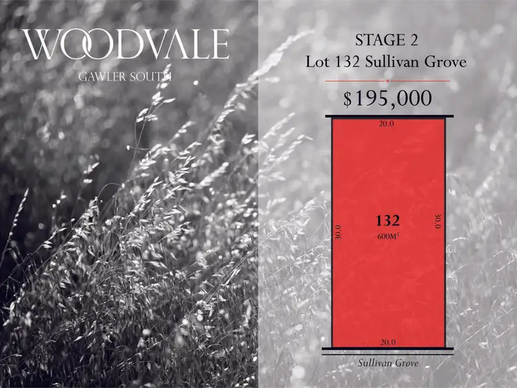 Main view of Homely land listing, Lot 132 Sullivan Grove, Gawler South SA 5118