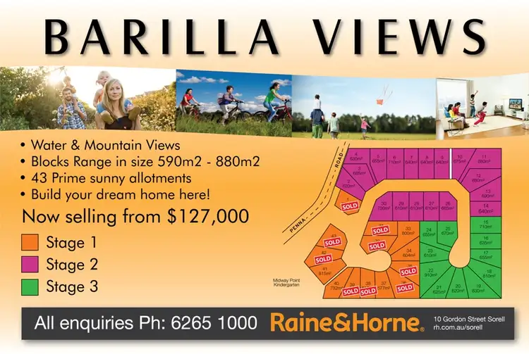 Lot 40, 136 Penna Road "BARILLA VIEWS", Midway Point TAS 7171