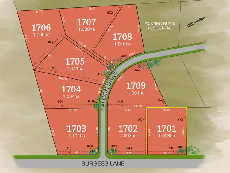 Third view of Homely land listing, Lot 1701 Burgess Lane, Tamworth NSW 2340