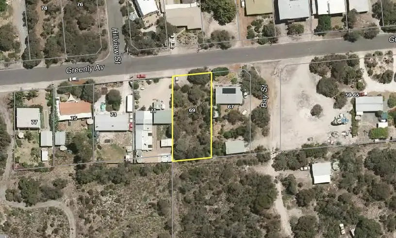 Main view of Homely land listing, 69 Greenly Ave, Coffin Bay SA 5607