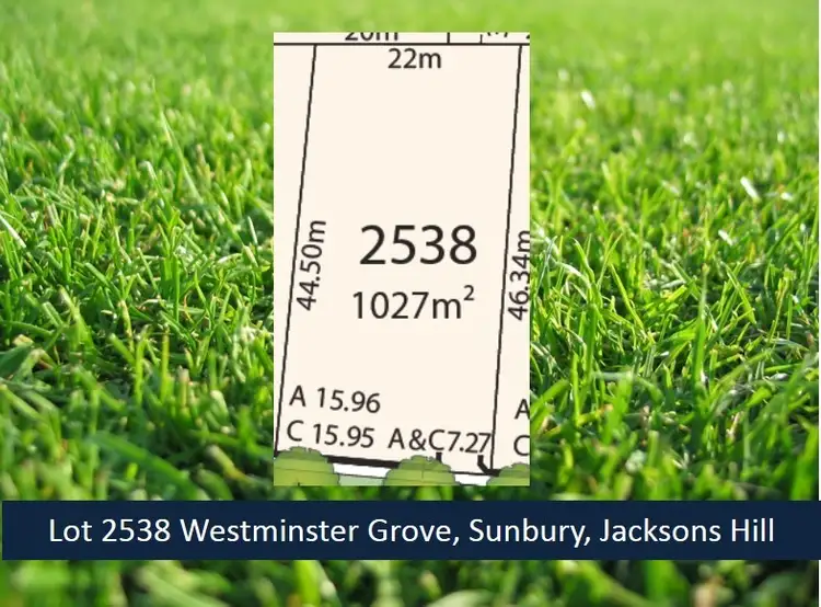 Main view of Homely land listing, Lot 2538 Westminster Grove, Sunbury VIC 3429