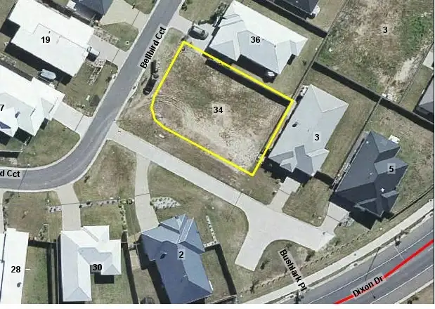 Main view of Homely land listing, 34 Bellbird Circuit, New Auckland QLD 4680