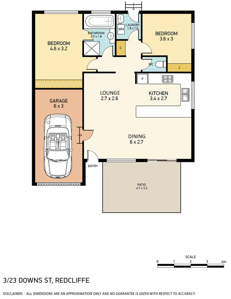 Second view of Homely unit listing, 3/23 Downs Street, Redcliffe QLD 4020