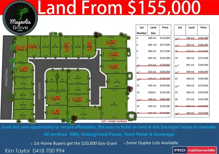 Second view of Homely land listing, Lot 8 MAGNOLIA GROVE, Glenvale QLD 4350