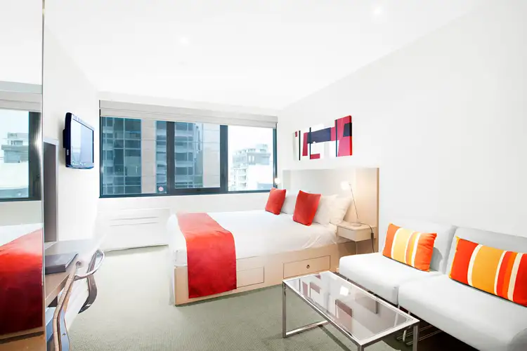 Main view of Homely studio listing, 705/181 A'Beckett Street, Melbourne (cbd) VIC 3000