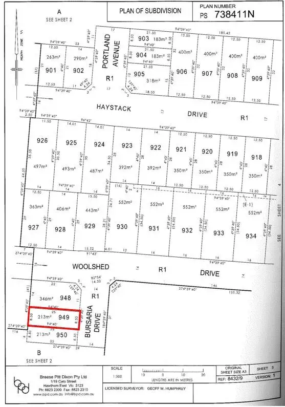 Third view of Homely land listing, Lot 949 Bursaria Drive, Truganina VIC 3029