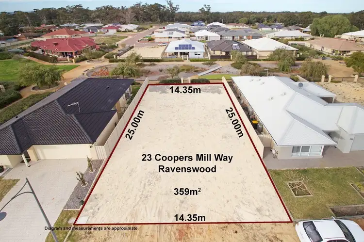 Main view of Homely land listing, 23 Coopers Mill Way, Ravenswood WA 6208