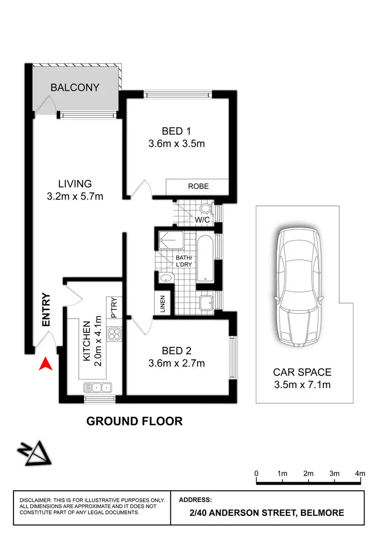 Fifth view of Homely apartment listing, 2/40 Anderson Street, Belmore NSW 2192