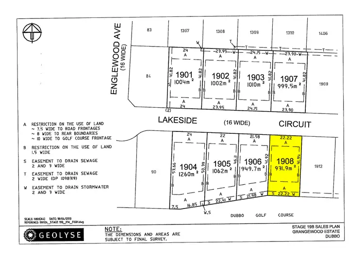 Main view of Homely land listing, Lot 1908 (98) Lakeside Circuit, Dubbo NSW 2830