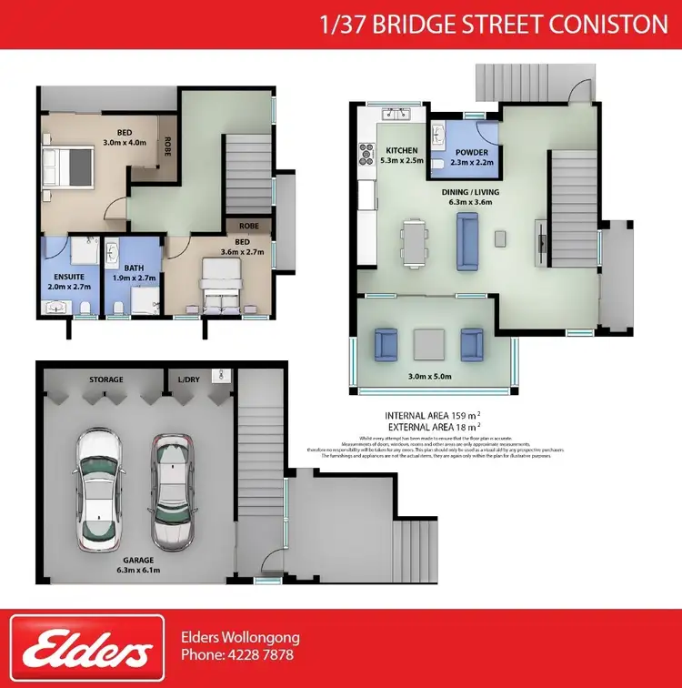 Second view of Homely townhouse listing, 1/37 Bridge Street, Coniston NSW 2500