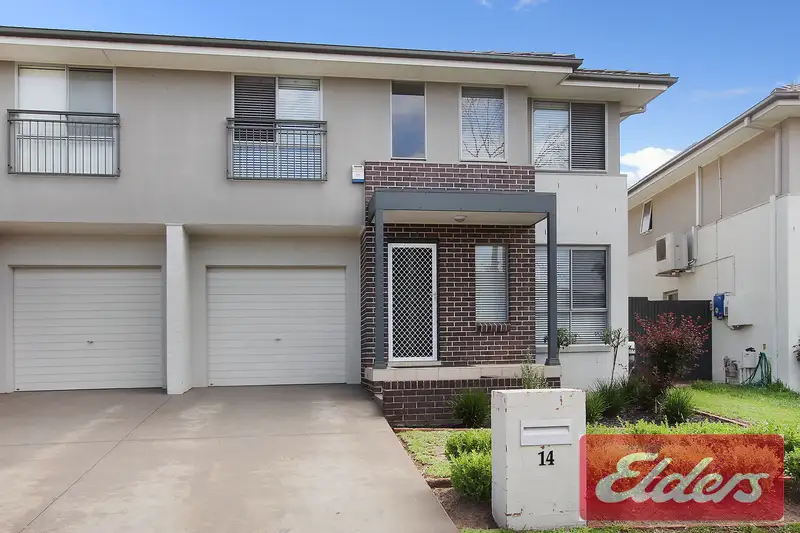 Main view of Homely semi-detached listing, 14 Northampton Drive, Glenfield NSW 2167