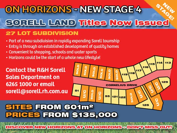 Lot 125 'On Horizons', Cornelius Drive, Sorell TAS 7172