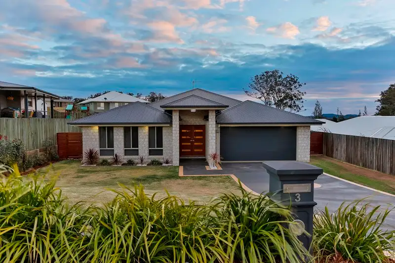 Main view of Homely house listing, 3 Trevean Drive, Highfields QLD 4352