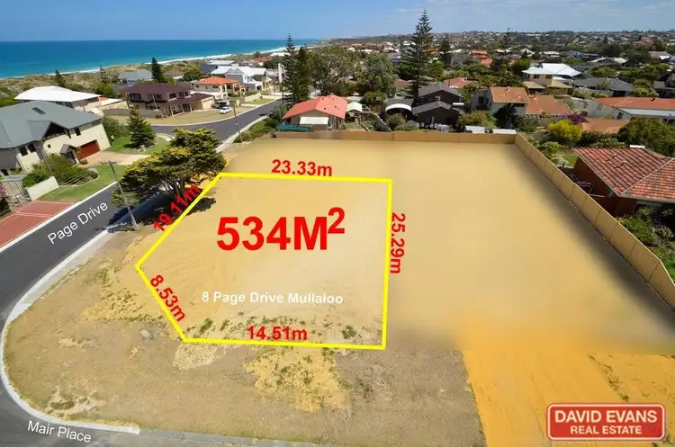Second view of Homely land listing, 8 Page Drive, Mullaloo WA 6027