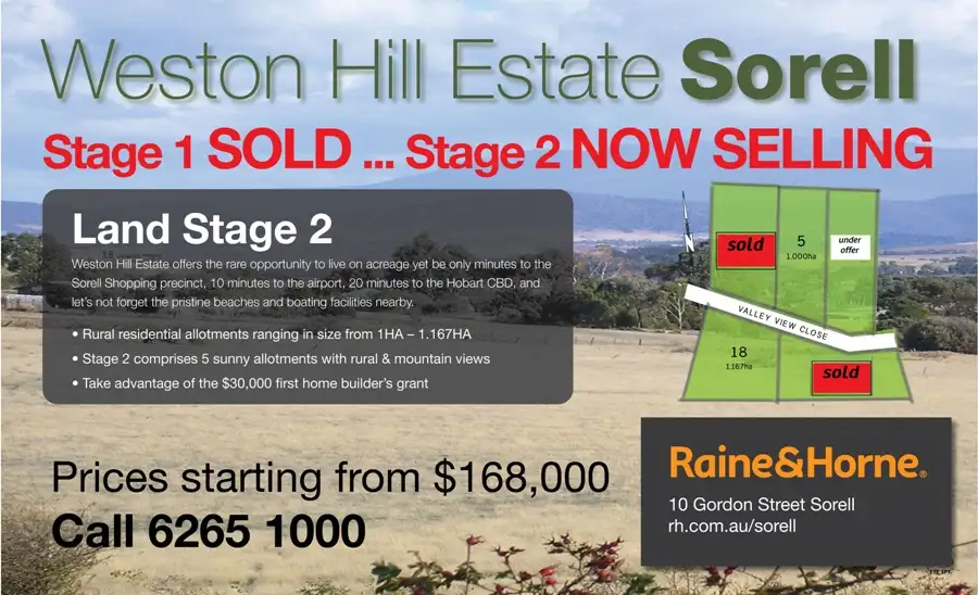 Main view of Homely land listing, Lot 4 Valley View Close, Sorell TAS 7172