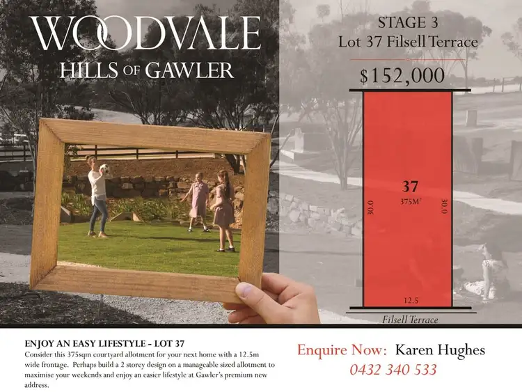 Lot 37 Filsell Terrace, Gawler South SA 5118
