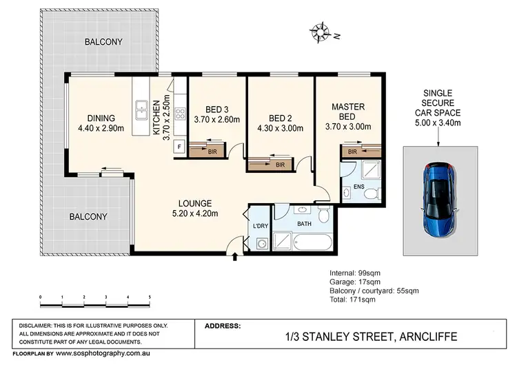 Seventh view of Homely apartment listing, 1/3 Stanley Street, Arncliffe NSW 2205