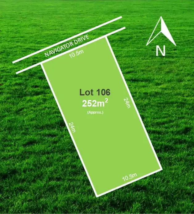 Main view of Homely land listing, Lot 106 Navigator Drive, Corio VIC 3214