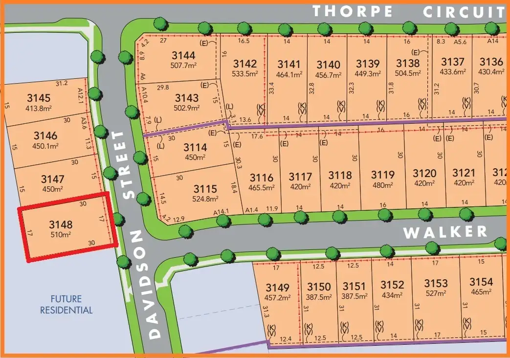 Main view of Homely land listing, Lot 3148 Davidson Street, Oran Park NSW 2570