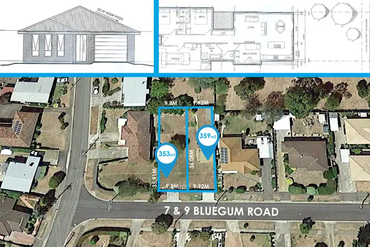 Main view of Homely land listing, 7 & 9 Bluegum Road, Youngtown TAS 7249