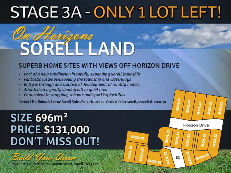 Lot 83 On Horizons, Sorell TAS 7172