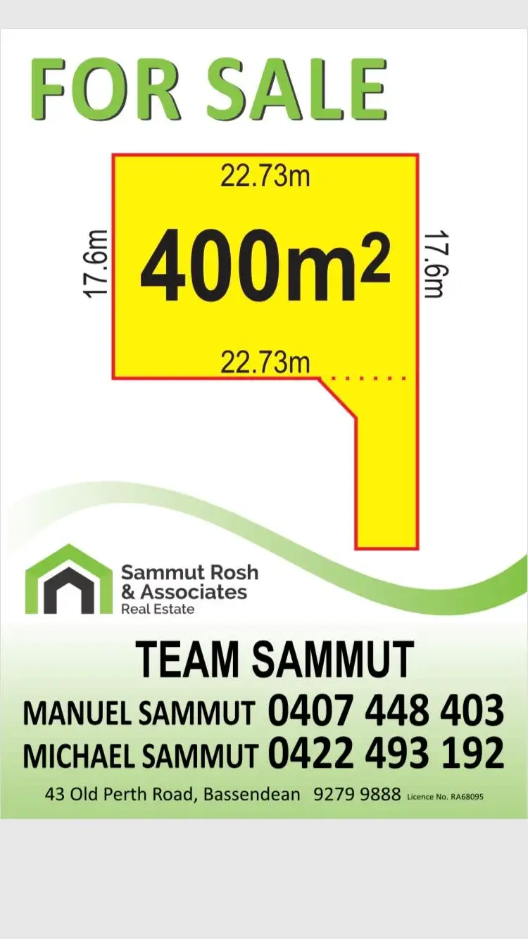 Main view of Homely land listing, 125A Walter Road East, Bassendean WA 6054