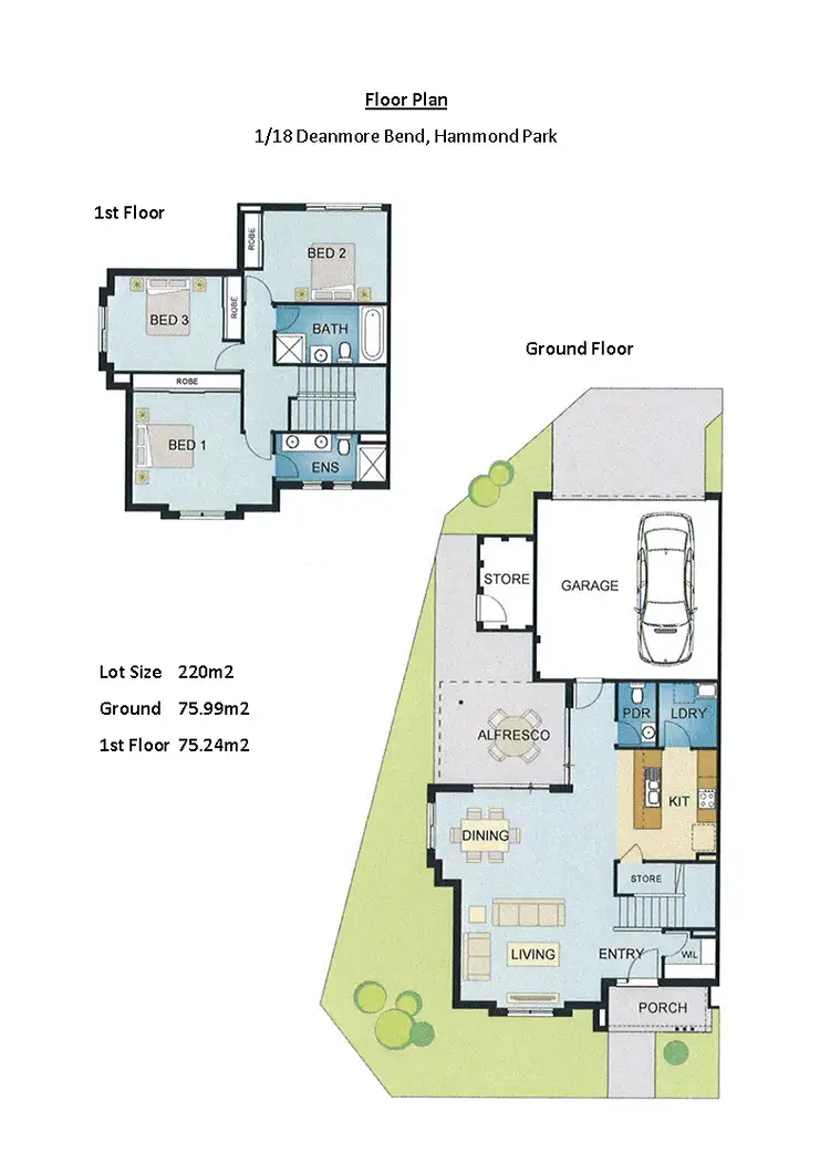 Third view of Homely townhouse listing, 1/18 Deanmore Bend, Hammond Park WA 6164