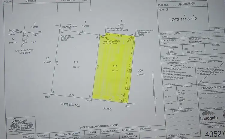 Third view of Homely land listing, 57 Chesterton Road, Bassendean WA 6054