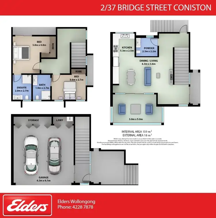 Second view of Homely townhouse listing, 2/37 Bridge Street, Coniston NSW 2500