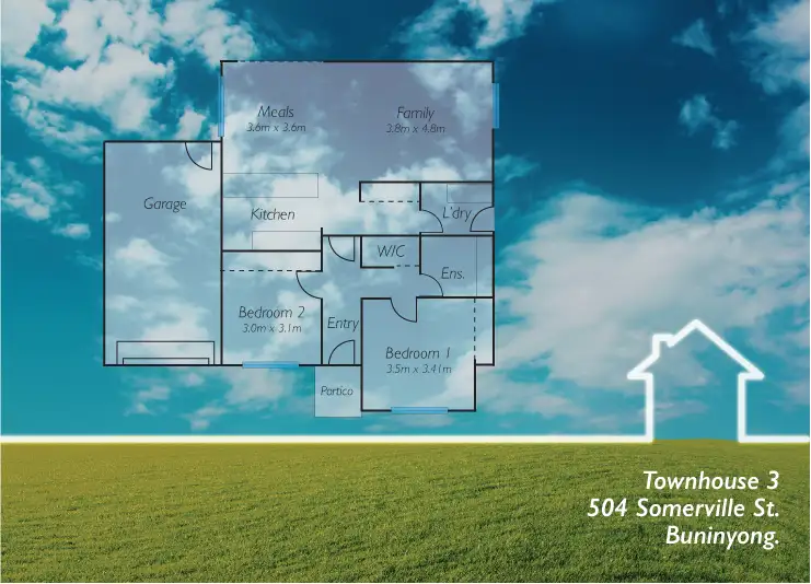 Second view of Homely townhouse listing, Unit 3/504 Somerville Street, Buninyong VIC 3357
