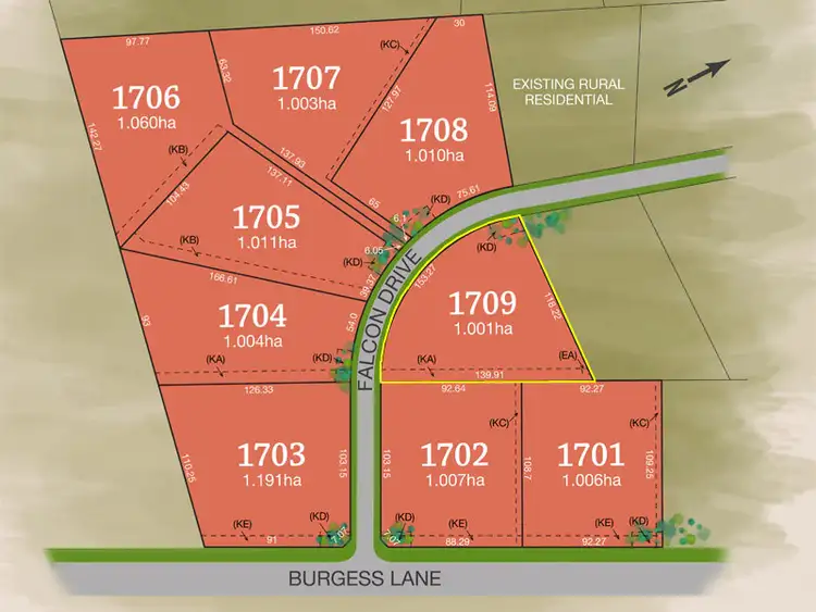 Second view of Homely land listing, Lot 1709 Falcon Drive, Tamworth NSW 2340
