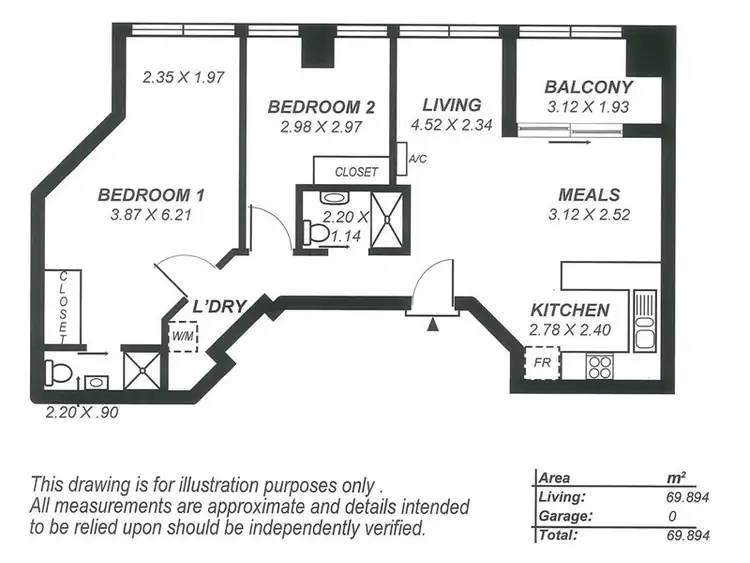 Sixth view of Homely apartment listing, 191/65 King William Street, Adelaide SA 5000