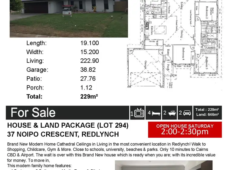 Lot 294 (37) Noipo Crescent, Redlynch QLD 4870