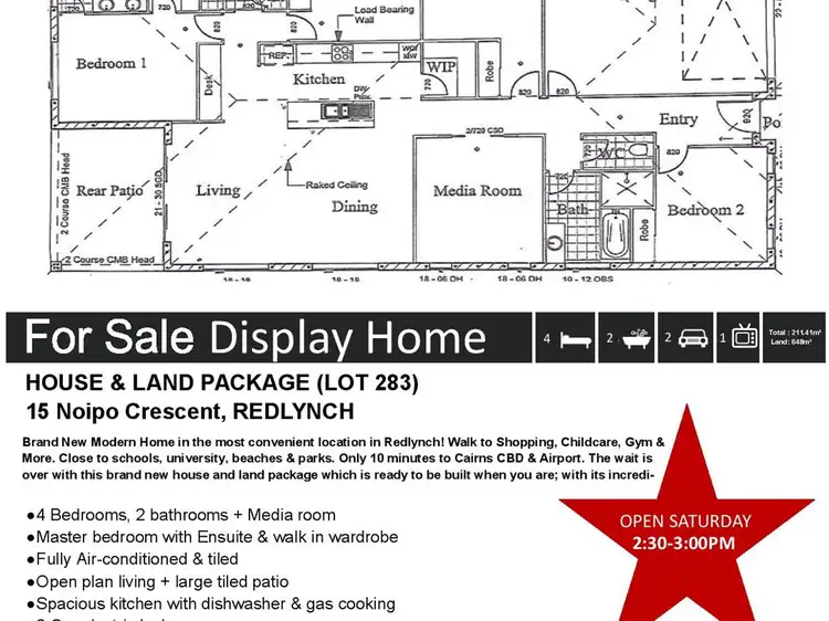 15 (lot 283) Noipo Crescent, Redlynch QLD 4870