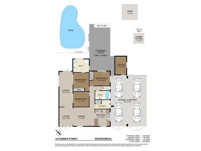 Main view of Homely house listing, 34 Dunbar Street, Mooroobool QLD 4870