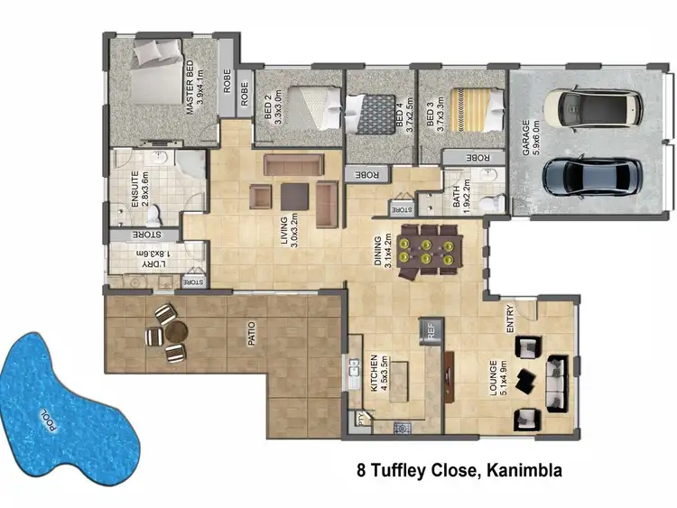Third view of Homely house listing, 8 Tuffley Close, Kanimbla QLD 4870